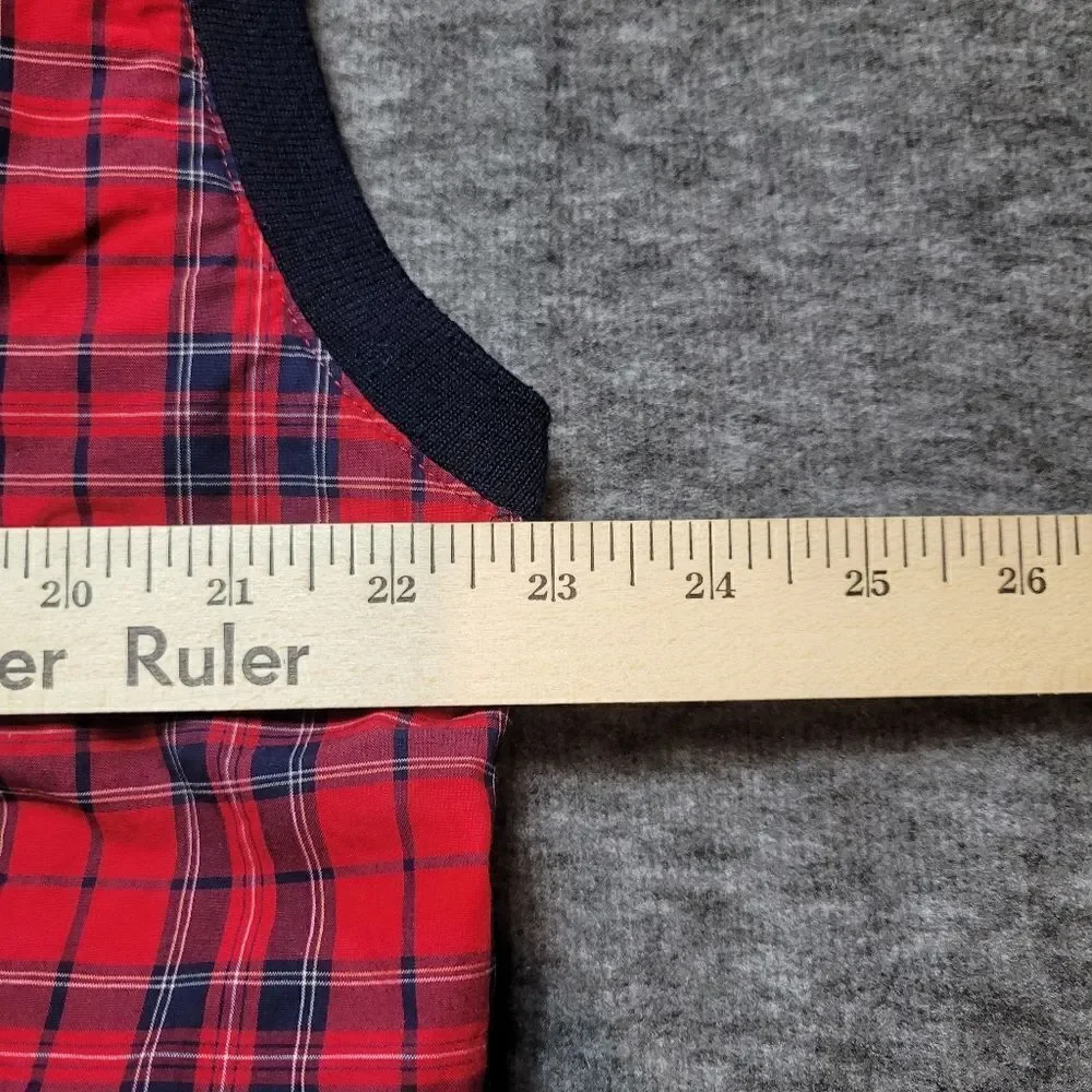 Polo Ralph Lauren Golf Vest Mens Size L Reversible Blue Red Plaid